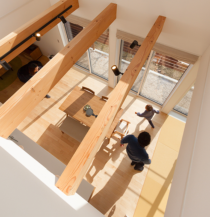 吹抜けのある暮らし