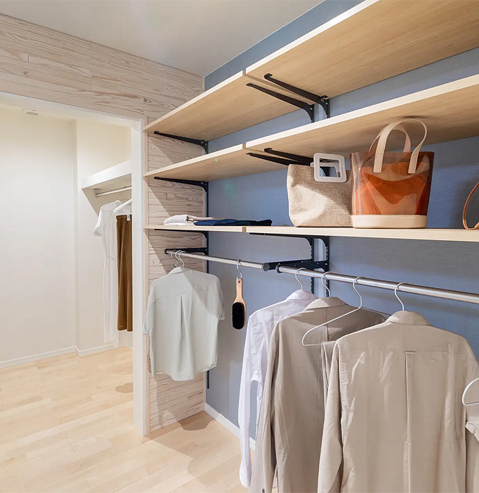 ファミリークローゼットのある暮らし