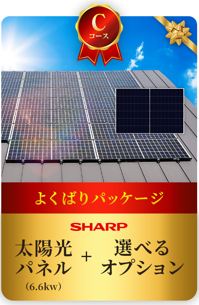 Cコース よくばりパッケージ（太陽光6.6kw + 選べるオプション）