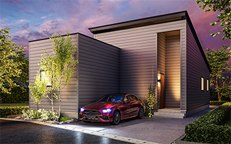 富山市空港前「平屋」モデル