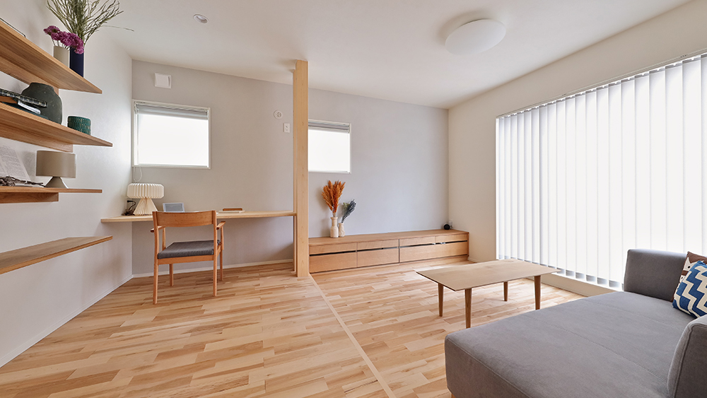 タカノホームの高いコストパフォーマンスの住まいを<br />
リーズナブルに建てたいご家族様へ。