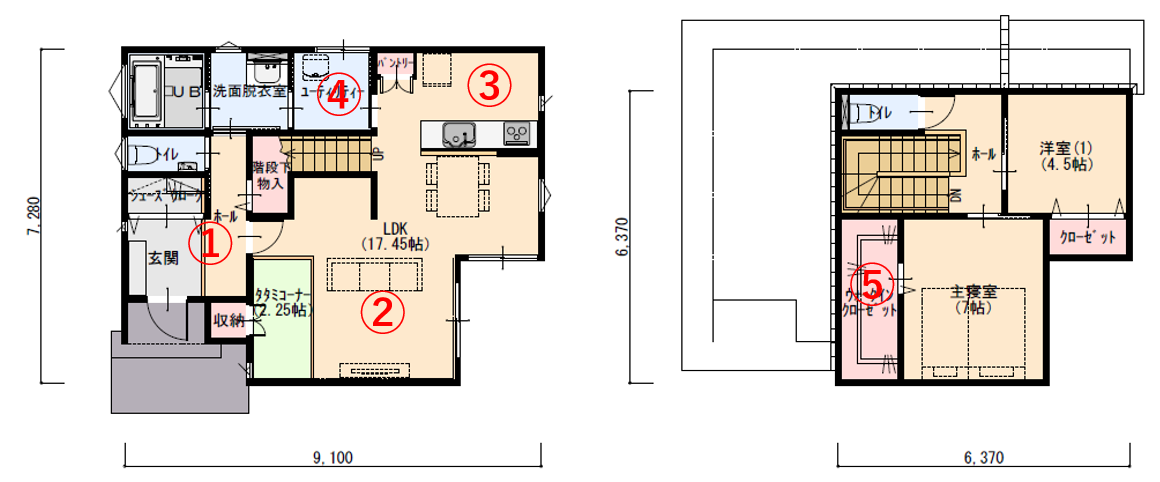 回遊導線が計算されつくした家事ラクの家