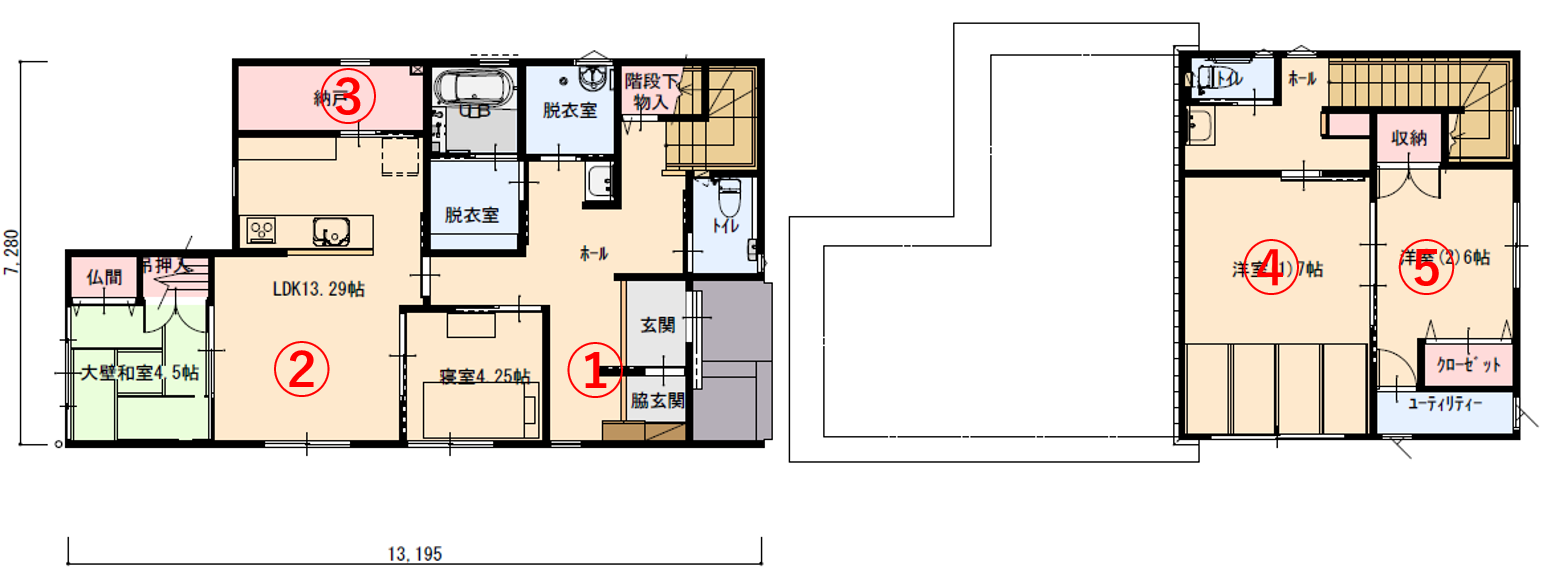 和室や趣味の部屋、キッチン裏の収納などのこだわりが詰まった住まい