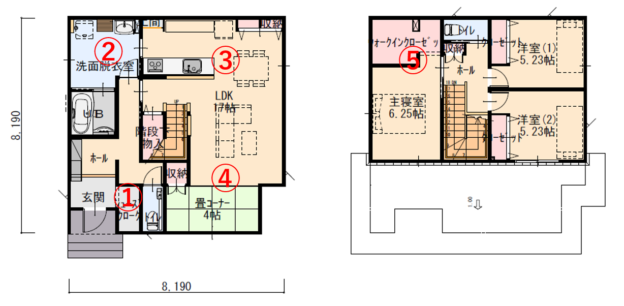 将来を考えた暮らしやすい二階建ての家