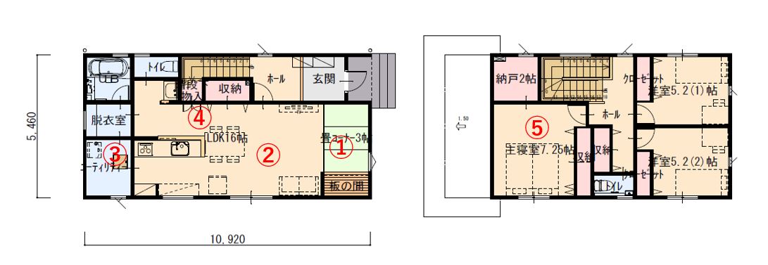 配膳が楽なサイドダイニングが大好評の家