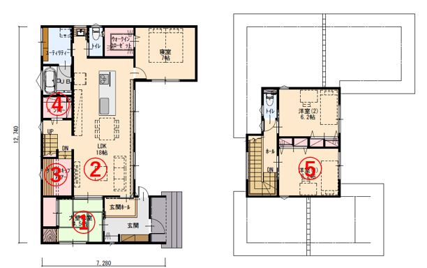 子育てママの理想の間取り　家事ラク＆特大パントリ―のある大開口LDKの家