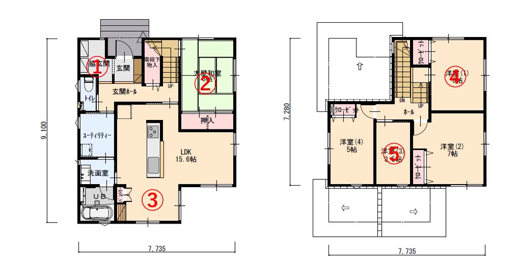 アイランドキッチンと趣味スペースを採用した奥様過ごしやすい家