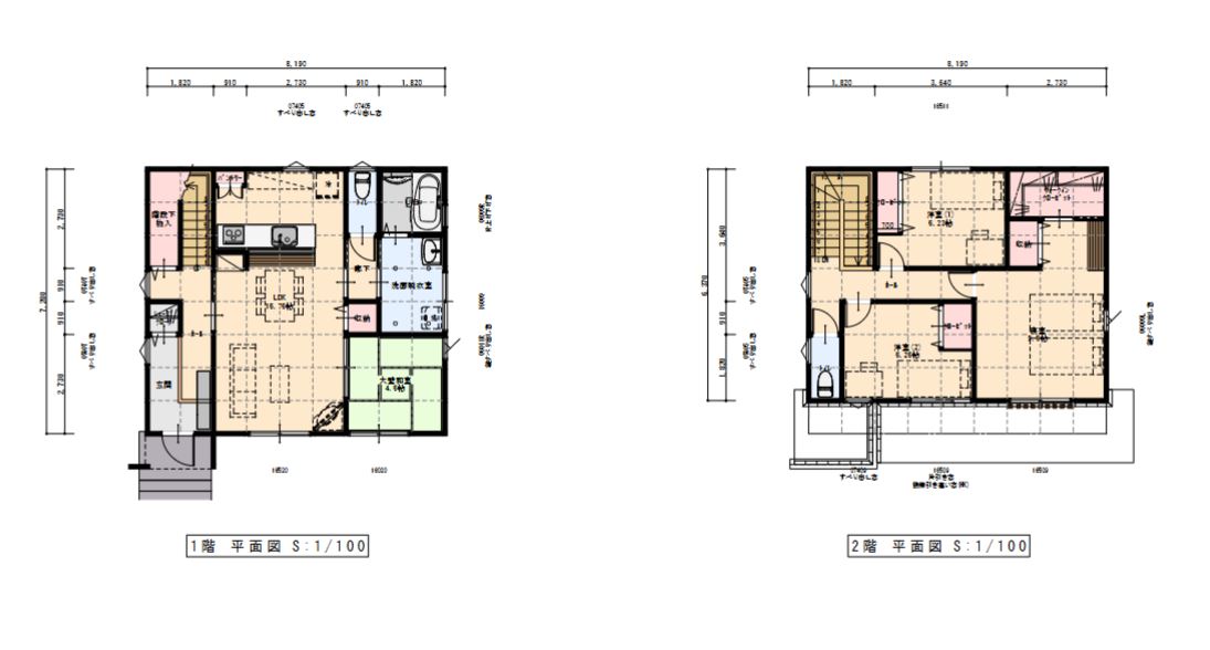 大きな和室と広々寝室が特徴の和モダンの家