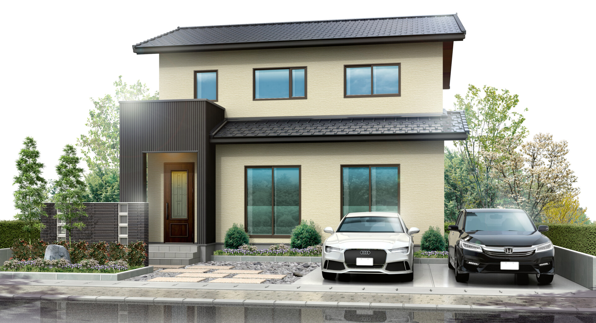 大きな和室と広々寝室が特徴の和モダンの家