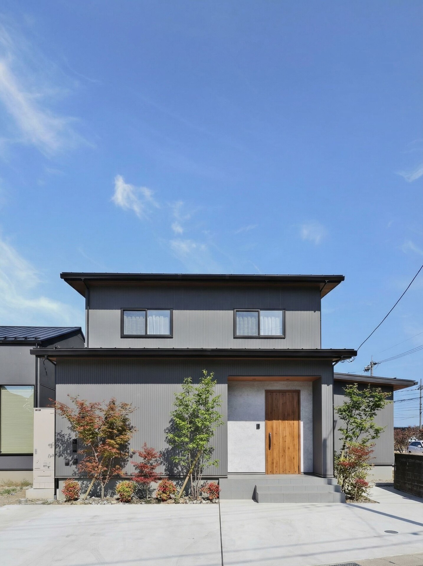 1階完結型のリビングから見える景色にこだわった住まい