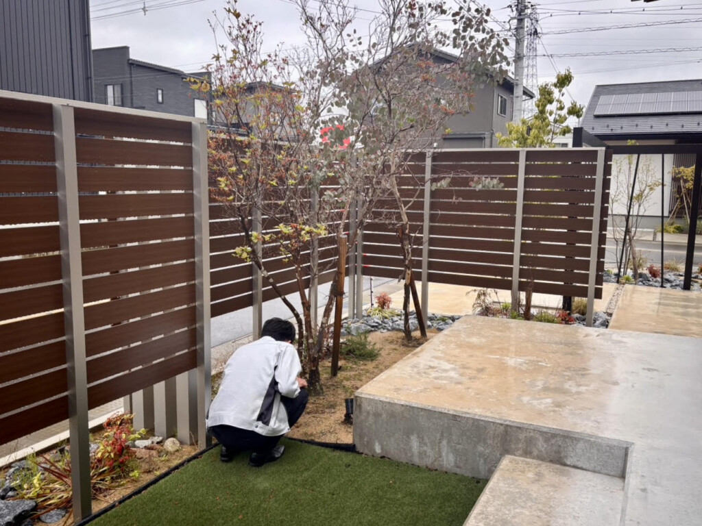 街なか展示場のお手入れをしてきました