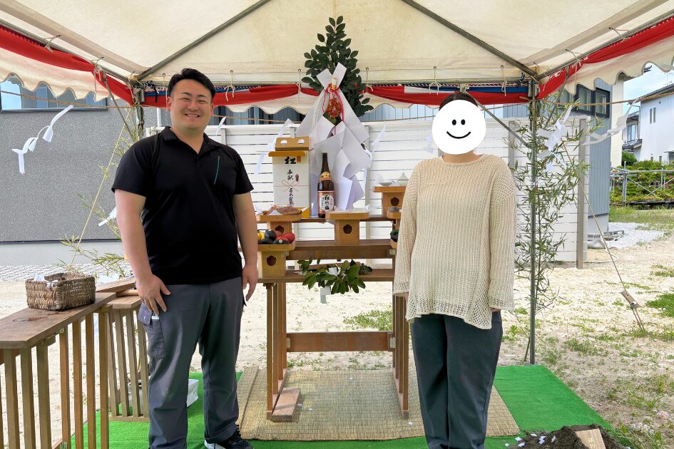 自宅の地鎮祭を行いました！